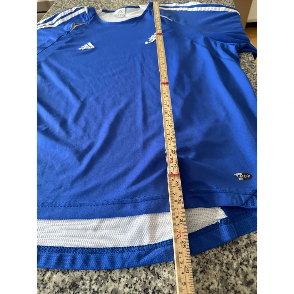 Adidas Soccer Jersey VTG  XL Blue White climacool Lot of 2 Excellent Y2K